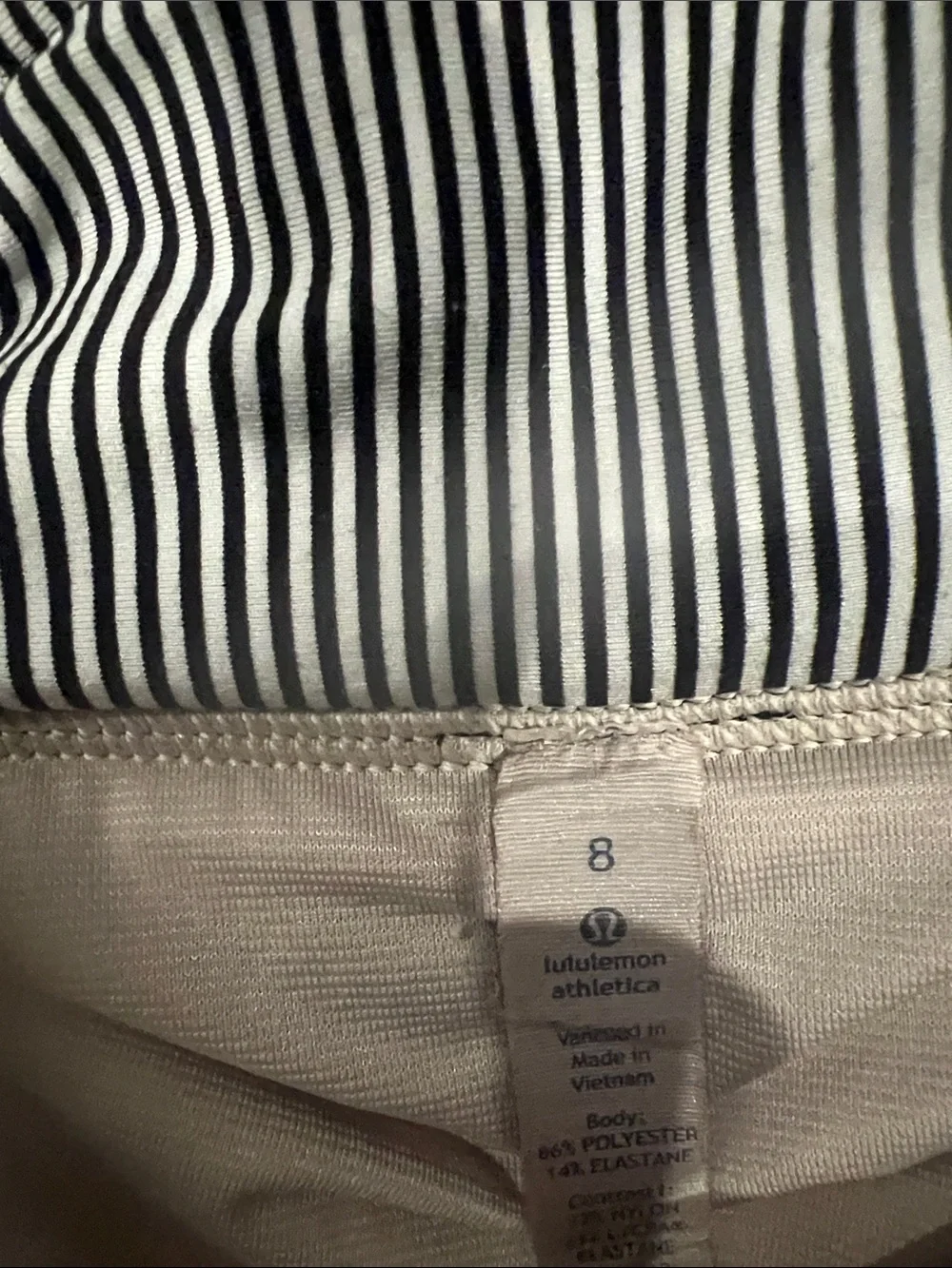 lululemon athletica Black & White Geo Print Athletic Shorts